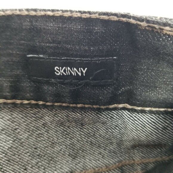 Calvin Klein Jeans women Ankle Skinny Jeans Slim Fit Zipper Fly Black 27/4 - Picture 3 of 9